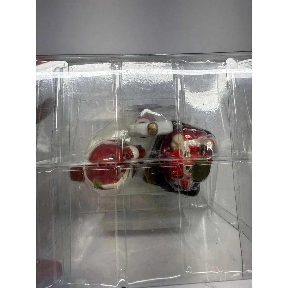Better Homes & Gardens Santa Sleigh Ceramic Salt Pepper Shakers Heritage Holiday